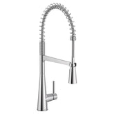 Sleek One-Handle Pre-Rinse Spring Pulldown Kitchen Faucet
