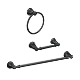 Banbury Matte Black 3 Piece Bath Accessory Kit
