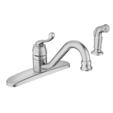 Muirfield Classic stainless one-handle low arc kitchen faucet