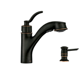 Marbrook One-Handle High Arc Pullout Kitchen Faucet