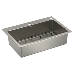 Prep 33" Stainless Steel Dual Mount Single Bowl Sink