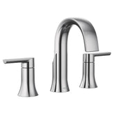 Doux Chrome two-handle high arc bathroom faucet