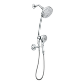 Attract Chrome six-function 3.75" diameter spray head standard with handshower