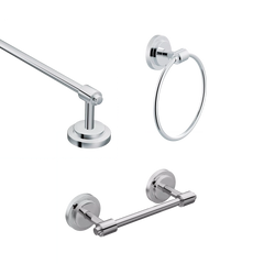 Iso 3 Pc Kit: Pivoting Paper Holder, Towel Bar & Towel Ring