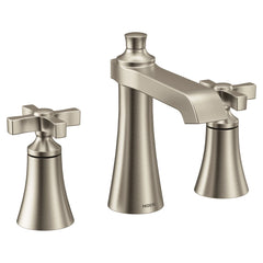 Flara Chrome two-handle high arc bathroom faucet