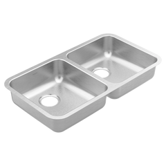 Prep 32" Stainless Steel Undermount Double Bowl Sink