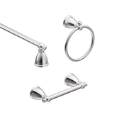 Caldwell 3 Pc Kit: Pivoting Paper Holder, Towel Bar & Towel Ring