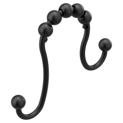 Moen Matte black shower curtain rings