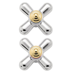 Monticello Chrome/polished brass Replacement Handle Knob Insert