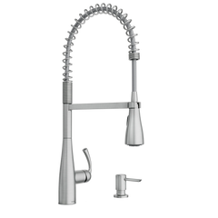 Essie One-Handle High Arc Pre-Rinse Spring Pulldown Kitchen Faucet