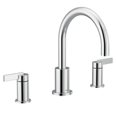 Cia Chrome two-handle non diverter roman tub faucet