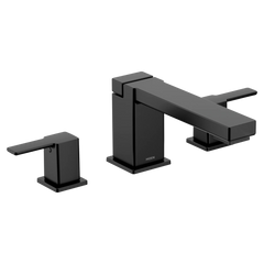 90 Degree Chrome two-handle high arc roman tub faucet