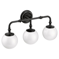 Colinet Chrome three globe bath light
