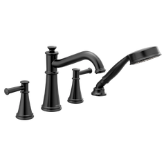 Belfield Chrome Two-Handle Diverter Roman Tub Faucet including Handheld Shower