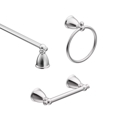 Caldwell 3 Pc Kit: Pivoting Paper Holder, Towel Bar & Towel Ring