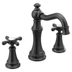 Weymouth Chrome two-handle high arc bathroom faucet