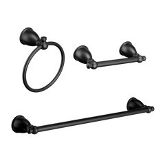 Caldwell 3 Pc Kit: Pivoting Paper Holder, Towel Bar & Towel Ring