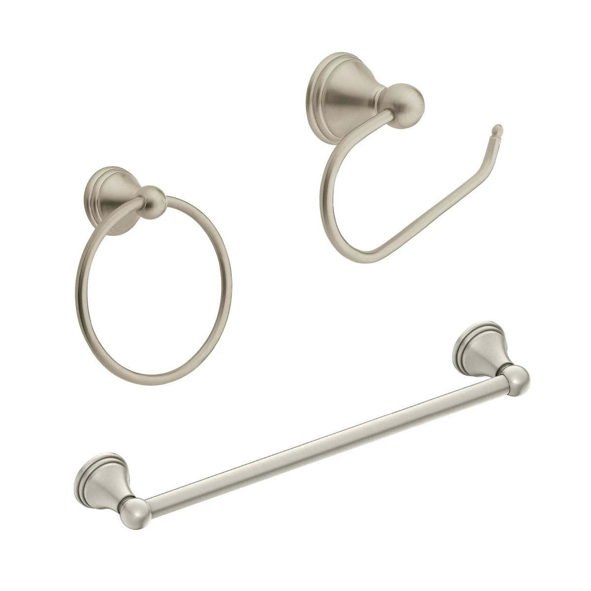 Preston Matte black paper holder towel bar towel ring