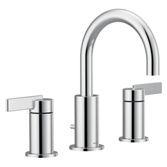 Cia Chrome two-handle high arc bathroom faucet