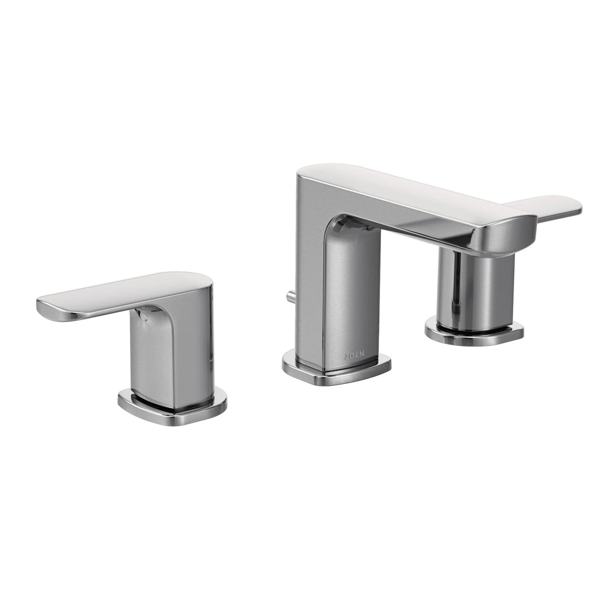 Rizon Chrome two-handle high arc bathroom faucet