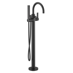 Cia Chrome one-handle tub filler includes hand shower