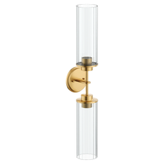 Greenfield Chrome two globe bath light