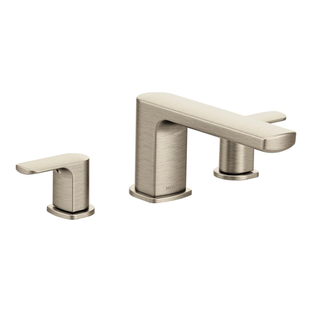 Rizon Chrome Two-Handle Low Arc Roman Tub Faucet