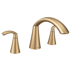 Glyde Chrome Two-Handle High Arc Roman Tub Faucet
