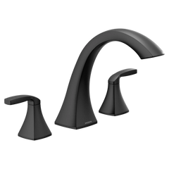 Voss Chrome Two-Handle High Arc Roman Tub Faucet