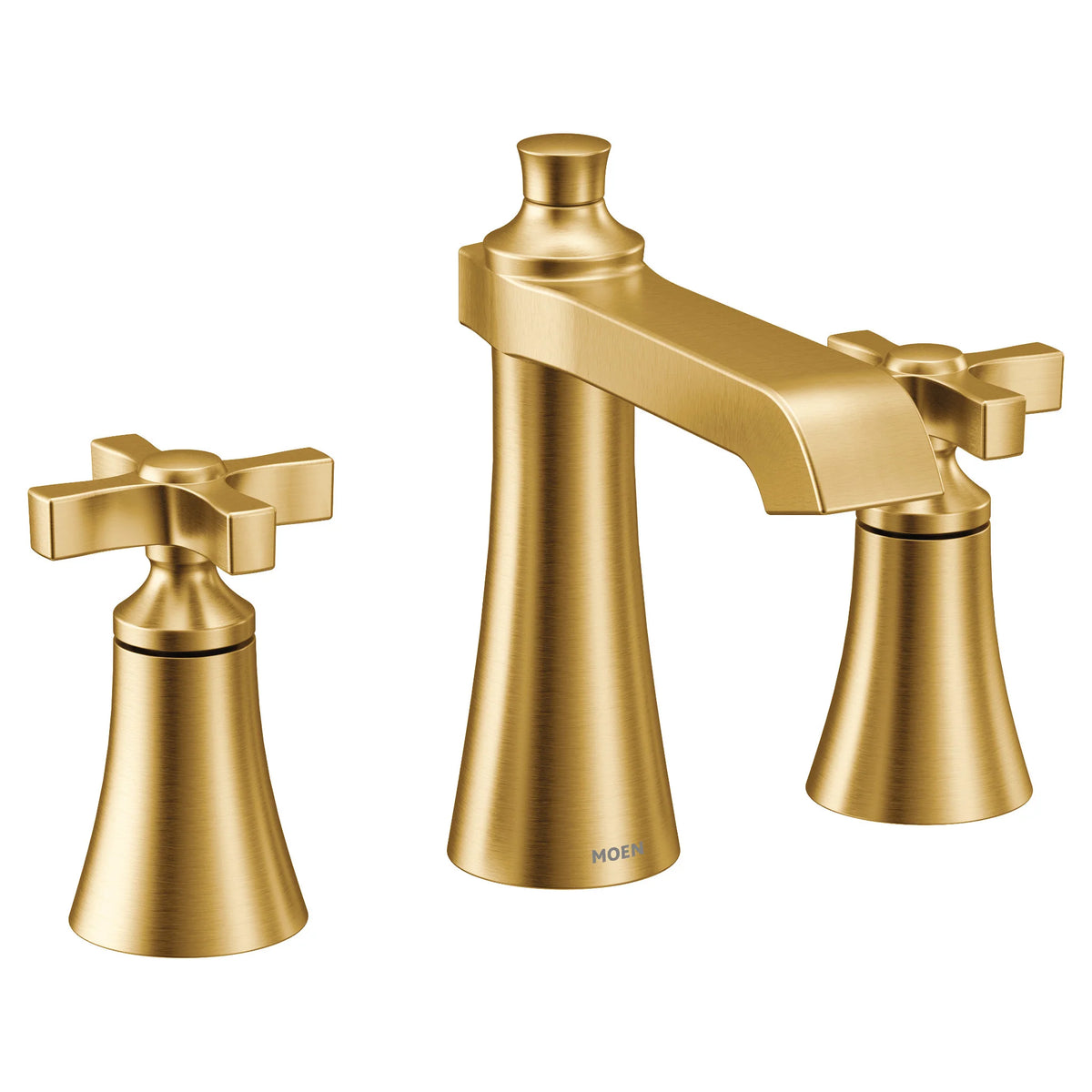 Flara Chrome two-handle high arc bathroom faucet