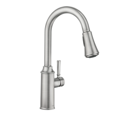 Conneaut Spot Resist Stainless One-Handle High Arc Pulldown Kitchen Faucet